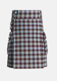 Utility_MacDonald_Dress_3_Tartan_2001_kilt_front_image_with_pleated_design_and_adjustable_buckles_for_men