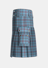 Utility_MacDonald_from_Rawtenstall_Personal_Tartan_2975_kilt_left_image_with_pleated_design_and_adjustable_buckles_for_men