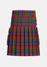Utility_MacDonald_of_Boisdale_Tartan_1668_kilt_back_image_with_pleated_design_and_adjustable_buckles_for_men
