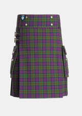 Utility_MacDonald_of_Clanranald_1_Tartan_427_kilt_front_image_with_pleated_design_and_adjustable_buckles_for_men