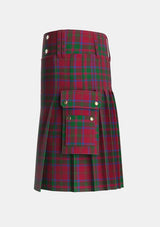 Utility_MacDougall_1880_2_Tartan_6301_kilt_left_image_with_pleated_design_and_adjustable_buckles_for_men
