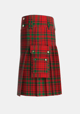 Utility_MacDougall_1980_Tartan_1647_kilt_left_image_with_pleated_design_and_adjustable_buckles_for_men