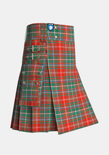 Utility_MacDougall_Ancient_Tartan_kilt_side_image_with_pleated_design_and_adjustable_buckles_for_men