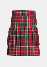 Utility_MacDougall_Modern_Tartan_kilt_back_image_with_pleated_design_and_adjustable_buckles_for_men