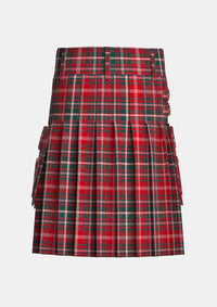 Utility_MacDougall_Modern_Tartan_kilt_back_image_with_pleated_design_and_adjustable_buckles_for_men