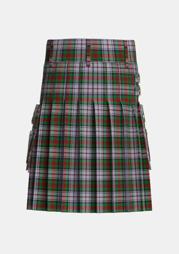 Utility_MacDuff_Dress_2_Tartan_1441_kilt_back_image_with_pleated_design_and_adjustable_buckles_for_men