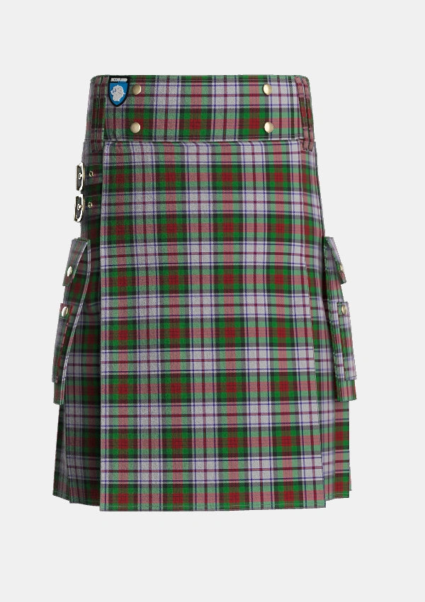 Utility_MacDuff_Dress_2_Tartan_1441_kilt_front_image_with_pleated_design_and_adjustable_buckles_for_men