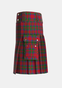 Utility_MacFadyan_MacGregor_Hastie_Tartan_403_kilt_left_image_with_pleated_design_and_adjustable_buckles_for_men