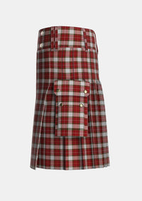 Utility_MacFie_Dress_Tartan_4563_kilt_left_image_with_pleated_design_and_adjustable_buckles_for_men