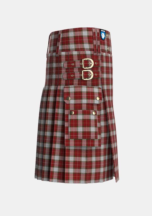 Utility_MacFie_Dress_Tartan_4563_kilt_right_image_with_pleated_design_and_adjustable_buckles_for_men
