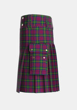 Utility_MacGaugh_Tartan_3370_kilt_left_image_with_pleated_design_and_adjustable_buckles_for_men