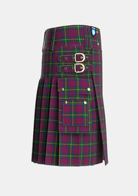 Utility_MacGaugh_Tartan_3370_kilt_right_image_with_pleated_design_and_adjustable_buckles_for_men