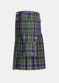 Utility_MacGiboney_MacGibboney_Tartan_2693_kilt_left_image_with_pleated_design_and_adjustable_buckles_for_men