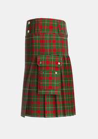 Utility_MacGregor_1800_Clan_Tartan_3376_kilt_left_image_with_pleated_design_and_adjustable_buckles_for_men