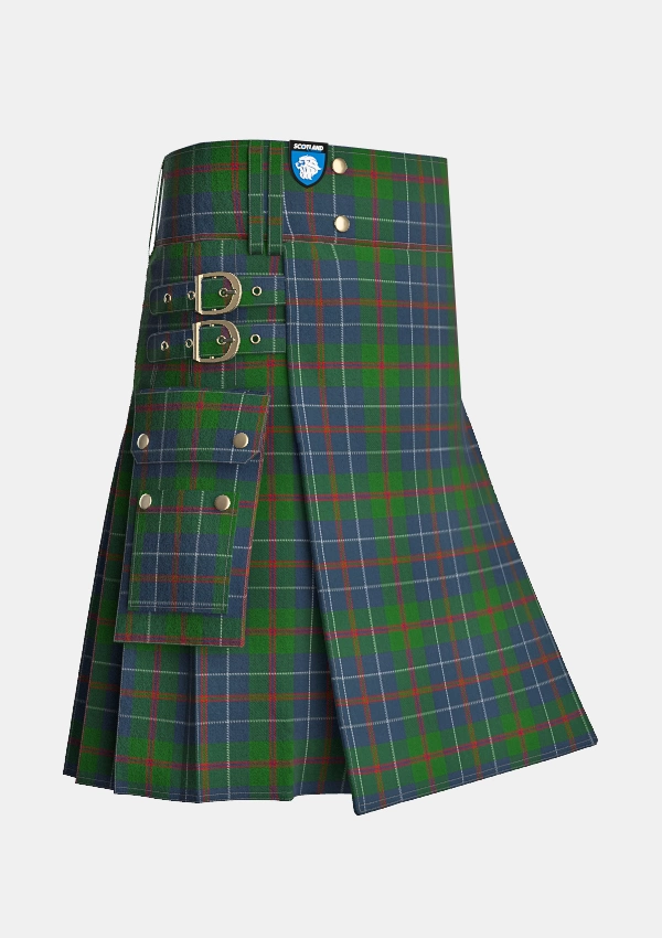 Utility_MacHardy_Tartan_514_kilt_side_image_with_pleated_design_and_adjustable_buckles_for_men