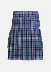 Utility_MacHinery_Dress_Tartan_3389_kilt_back_image_with_pleated_design_and_adjustable_buckles_for_men
