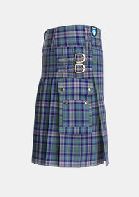 Utility_MacHinery_Dress_Tartan_3389_kilt_right_image_with_pleated_design_and_adjustable_buckles_for_men