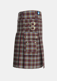 Utility_MacInnes_Ancient_Hunting_Tartan_1614_kilt_right_image_with_pleated_design_and_adjustable_buckles_for_men