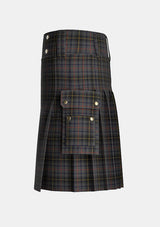 Utility_MacInnes_Homecoming_Tartan_7815_kilt_left_image_with_pleated_design_and_adjustable_buckles_for_men