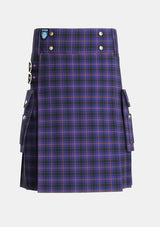 Utility_MacIver_of_Strome_Personal_Tartan_5810_kilt_front_image_with_pleated_design_and_adjustable_buckles_for_men