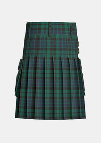 Utility_MacKay_Modern_Tartan_kilt_back_image_with_pleated_design_and_adjustable_buckles_for_men