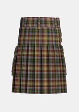 Utility_MacKay_of_Strathnaver_Tartan_2037_kilt_back_image_with_pleated_design_and_adjustable_buckles_for_men