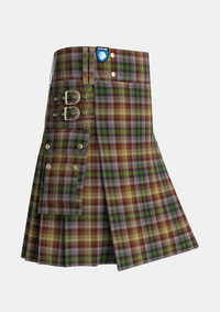 Utility_MacKay_of_Strathnaver_Tartan_2037_kilt_side_image_with_pleated_design_and_adjustable_buckles_for_men