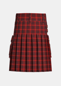 Utility_MacKeane_Tartan_1608_kilt_back_image_with_pleated_design_and_adjustable_buckles_for_men