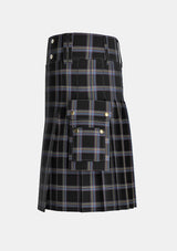 Utility_MacKenna_Edward_tartan_12240_kilt_left_image_with_pleated_design_and_adjustable_buckles_for_men