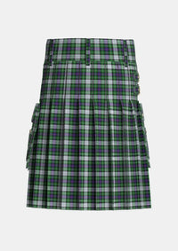 Utility_MacKenzie_Dress_1_Tartan_1362_kilt_back_image_with_pleated_design_and_adjustable_buckles_for_men