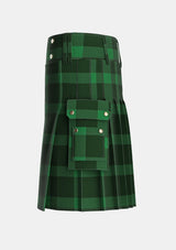 Utility_MacKillen_Hunting_Tartan_2849_kilt_left_image_with_pleated_design_and_adjustable_buckles_for_men