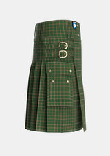 Utility_MacKinnon_Hunting_2_Tartan_1542_kilt_right_image_with_pleated_design_and_adjustable_buckles_for_men