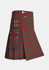 Utility_MacKintosh_Tartan_521_kilt_side_image_with_pleated_design_and_adjustable_buckles_for_men