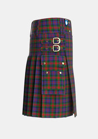 Utility_MacLagan_of_Glenquiech_Tartan_7813_kilt_right_image_with_pleated_design_and_adjustable_buckles_for_men