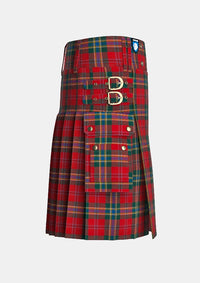 Utility_MacLean_of_Duart_Modern_Tartan_kilt_right_image_with_pleated_design_and_adjustable_buckles_for_men