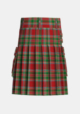 Utility_MacLeod_of_Gesto_1_Tartan_1258_kilt_back_image_with_pleated_design_and_adjustable_buckles_for_men