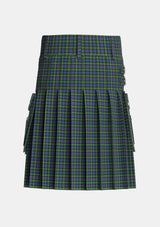 Utility_MacLeod_of_Gesto_2_Tartan_280_kilt_back_image_with_pleated_design_and_adjustable_buckles_for_men