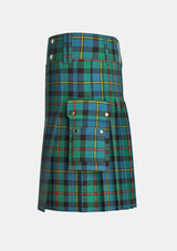 Utility_MacLeod_of_Harris_Ancient_Tartan_kilt_left_image_with_pleated_design_and_adjustable_buckles_for_men