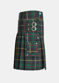 Utility_MacLeod_of_Harris_Tartan_kilt_right_image_with_pleated_design_and_adjustable_buckles_for_men