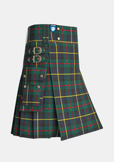 Utility_MacLeod_of_Harris_Tartan_kilt_side_image_with_pleated_design_and_adjustable_buckles_for_men