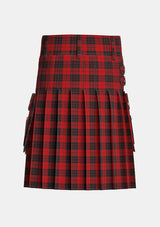 Utility_MacLeod_of_Raasay_Tartan_1172_kilt_back_image_with_pleated_design_and_adjustable_buckles_for_men