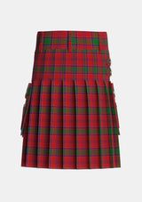 Utility_MacLintock_1880_Tartan_881_kilt_back_image_with_pleated_design_and_adjustable_buckles_for_men