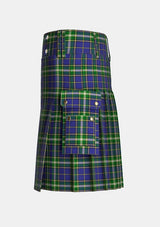 Utility_MacManus_Tartan_6753_kilt_left_image_with_pleated_design_and_adjustable_buckles_for_men