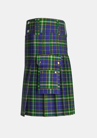 Utility_MacManus_Tartan_6753_kilt_left_image_with_pleated_design_and_adjustable_buckles_for_men