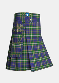 Utility_MacManus_Tartan_6753_kilt_side_image_with_pleated_design_and_adjustable_buckles_for_men
