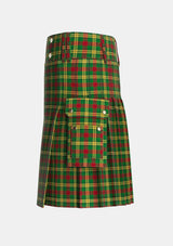 Utility_MacMillan_1946_Tartan_3496_kilt_left_image_with_pleated_design_and_adjustable_buckles_for_men