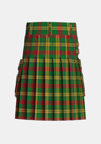 Utility_MacMillan_Society_of_Glasgow_Tartan_1271_kilt_back_image_with_pleated_design_and_adjustable_buckles_for_men
