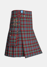 Utility_MacNamara_Tartan_6432_kilt_side_image_with_pleated_design_and_adjustable_buckles_for_men