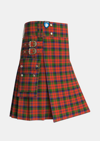 Utility_MacNaughton_1831_Tartan_1066_kilt_side_image_with_pleated_design_and_adjustable_buckles_for_men