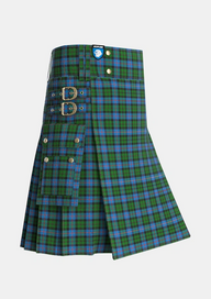 Utility_MacNeil_of_Barra_Chief_Tartan_1839_kilt_side_image_with_pleated_design_and_adjustable_buckles_for_men